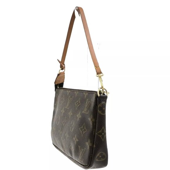 LOUIS VUITTON Pochette Accessoires Hand Bag Monogram Leather BN - Picture 8 of 15